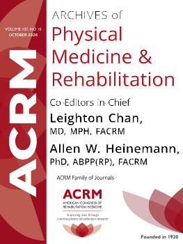 Archives of Physical Medicine and Rehabilitation封面