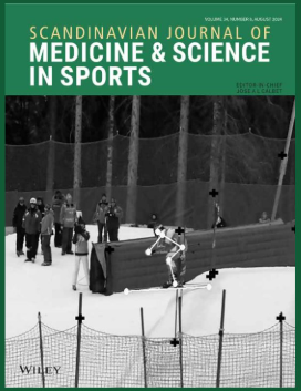 Scandinavian Journal of Medicine & Science in Sports封面(Vol. 34, No. 8 (August 2024))