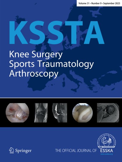 Knee Surgery, Sports Traumatology, Arthroscopy封面(2023年9月,第31卷第9期)